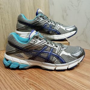 Asics GT 1000 Duomax Womens Sz 7D EU 38 T2L7N‎ Gray Blue Sneakers Shoes